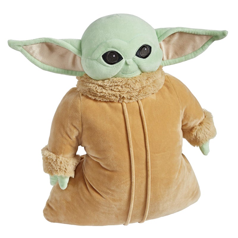 Pillow Pets The Child Grogu Stuffed Animal, Disney Star Wars The Mandalorian Plush Toy, Green - Image 1